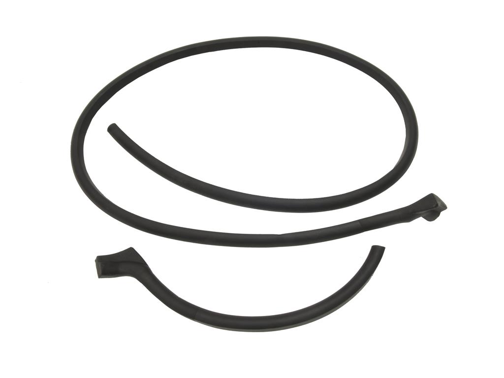 631215 61-62 Deck Lid Weatherstrip - With Molded End As Original With Ribs - 2 Pieces
