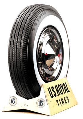 641131 56-61 band - 670 X 15 2 1/2" Whitewall US Royal Safety 800 (ND)