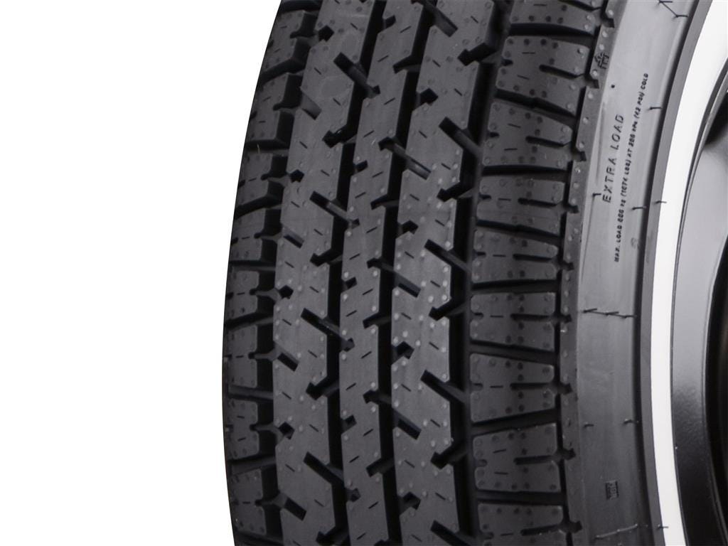 641201 1956-1962 205/75R-15 Coker Classic Star Series radiaalband - 2 1/2" witte muur - Afbeelding 2