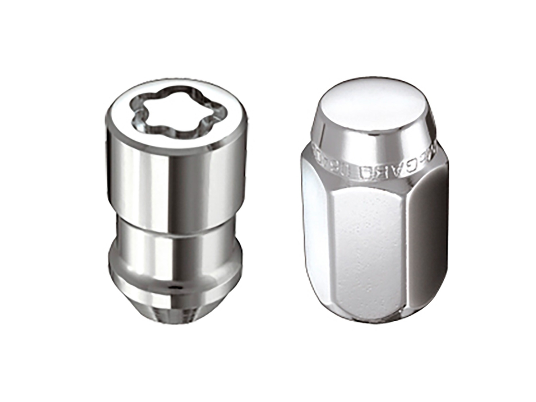 641251 1953-1982 C1-C3 Corvette McGard Chrome Cone-zadelslot en wielmoerset - Afbeelding 2