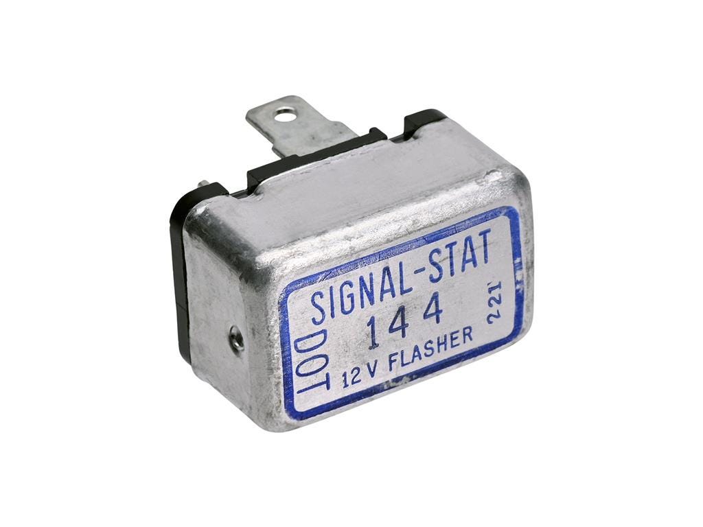 661004 1956-1966 Rechthoekige tweepolige knipperlichtflitser met twee lampen