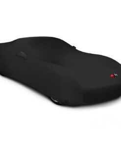 112046 63-67 SuperStretch Black Indoor Car Cover w/C2 Emblem