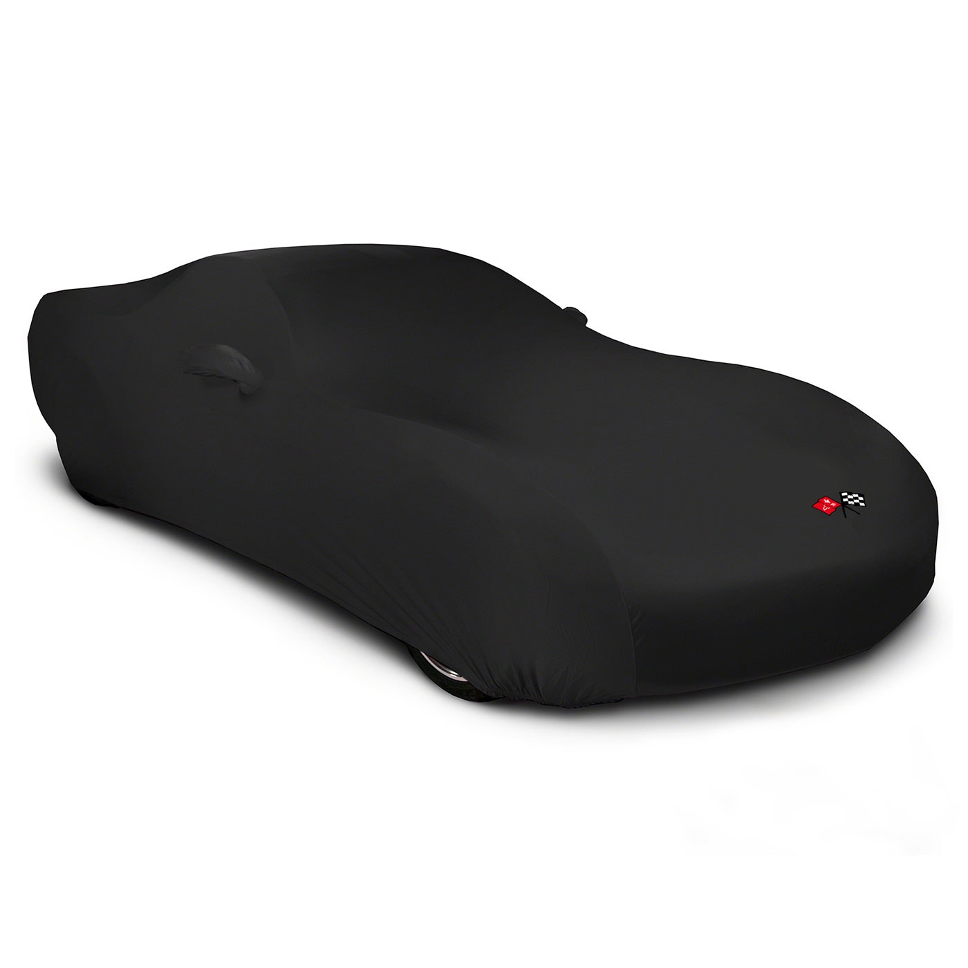 112046 63-67 SuperStretch Black Indoor Car Cover w/C2 Emblem