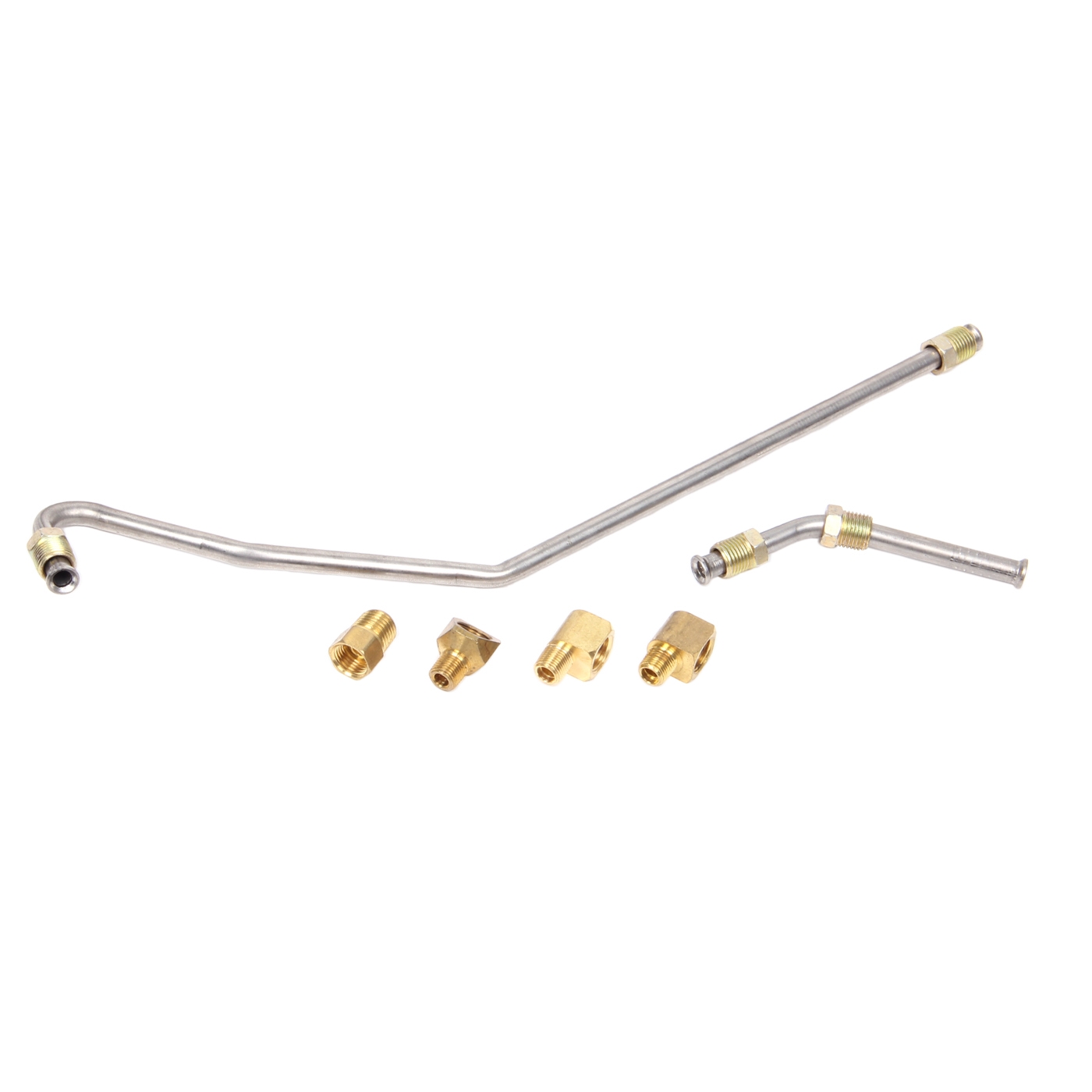 352136 63-65 300hp Fuel Pump to Carburetor Line (Stainless)