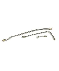 352090 65 396/425hp Fuel Pump to Carburetor Line Kit w/o Block (Stainless)