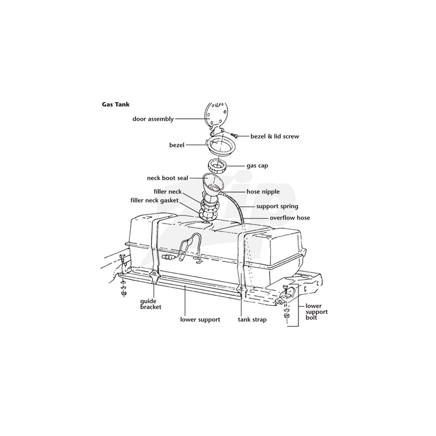 362029 63E Gasdeurrand op behuizing - Afbeelding 2