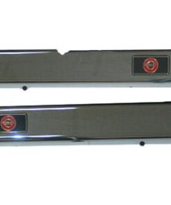 104066 91-96 Deurdorpplaat / Hoes - Chrome met C4 logo