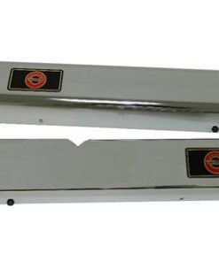 104067 88-90 Deurdorpplaat / Hoes - Chrome met C4 logo