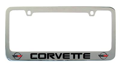 104111 kentekenplaat frame / Bezel - C4 logo Chrome