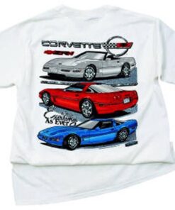 104392 T-shirt Spannend As Ever C4 Corvette wit