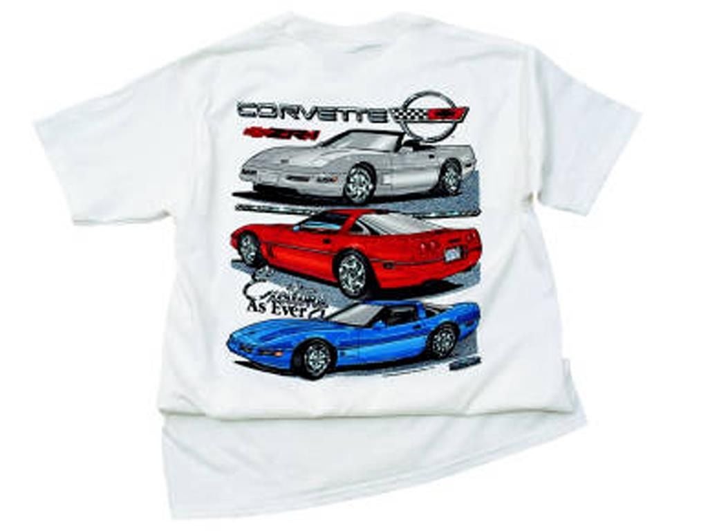 104392 T-shirt Spannend As Ever C4 Corvette wit