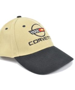 104566 Hoed - zwart en Khaki C4 logo