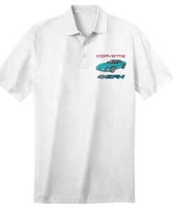 104577 Polo shirt - wit met je 90-95 ZR-1 Buiten- en binnenkleuren