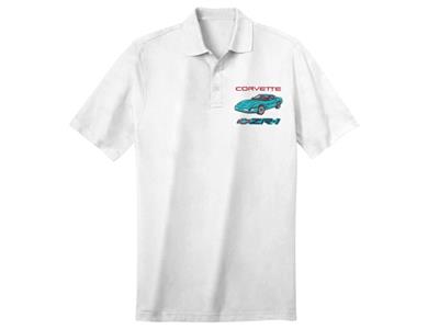 104577 Polo shirt - wit met je 90-95 ZR-1 Buiten- en binnenkleuren
