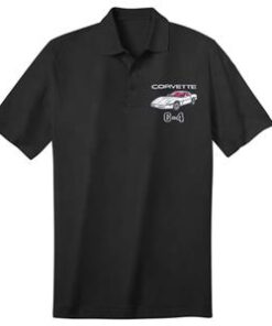 104678 84-89 Polo shirt - zwart met externe C4 Coupe kleur en interieur kleur