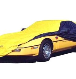 104680 1984-1996 Autohoes - Stormdicht geel en zwart met geborduurde C4 embleem