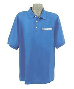 104772 Blue Polo shirt met C4 Grand Sport geborduurd logo