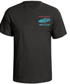 104826 T-shirt - zwart met je buiten-en interieur ZR1 kleuren