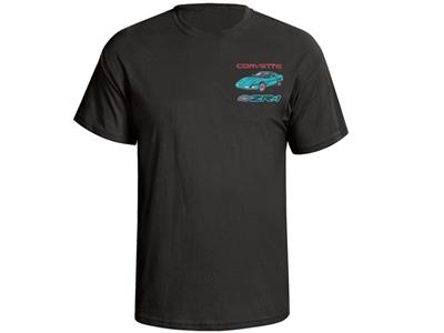 104826 T-shirt - zwart met je buiten-en interieur ZR1 kleuren