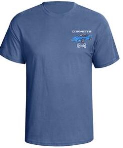 104841 91-96 T-shirt - Blauw met je buiten-en interieur Coupe kleuren