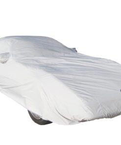 104877 1984-1996 auto afdekking Stormproof grijs met C4 geborduurd embleem