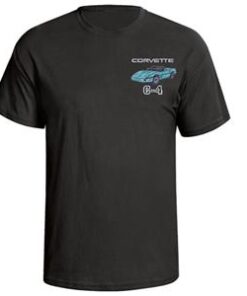 104905 91-96 T-shirt - Zwart met je exterieur en interieur cabriolet kleuren