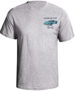 104923 91-96 T-shirt - Grijs met je exterieur en interieur cabriolet kleuren