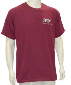 105108 50e verjaardag geborduurd Logo T-Shirt