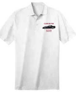 105458 Polo Shirt - toernooi wit met uw C5 Z06 Exterieur en interieur auto C