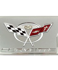 105520 97-04 ChromeBilletExhDress Up Plate w50th AnniversaryGMEmblem (ND) "Uitgeschakeld"