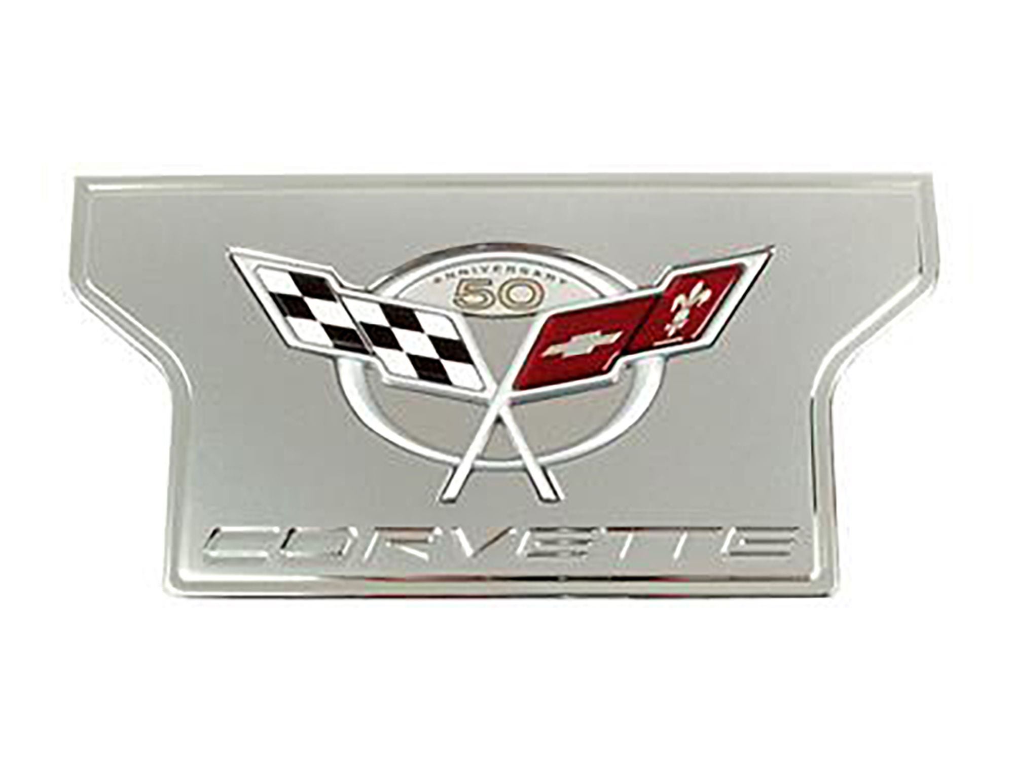 105520 97-04 ChromeBilletExhDress Up Plate w50th AnniversaryGMEmblem (ND) "Uitgeschakeld"