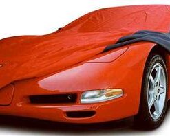 105702 1997-2004 Car Cover Stormproof rood en zwart met geborduurd C5 logo