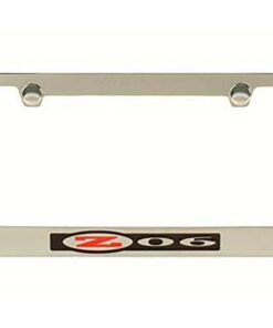 105941 nummerplaat frame / bezel - c5 z06 logo chroom