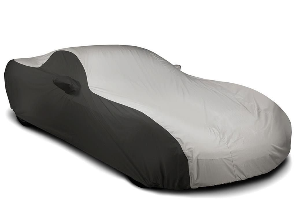106052 2005-2013 Car Cover Stormproof grijs en zwart met geborduurd C6 Logo