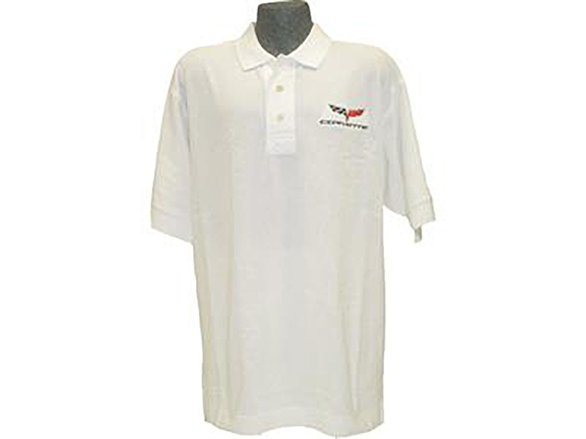 106173 wit kampioenschap polo shirt met c6 logo *clearance
