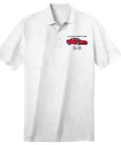 106290 Polo Shirt - wit toernooi met C6 Coupe en uw keuze van Ext & Int