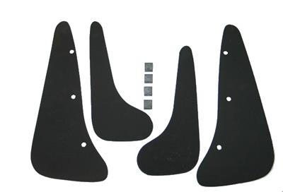 106329 05-13 Fender Splash Guards - Zwart - Set van 4