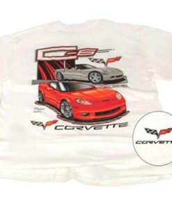 106480 T-shirt - Wit met C6 2 Car