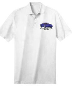 106577 Polo Shirt - Toernooi Wit met je C6 Z06 Exterieur en interieur kleuren