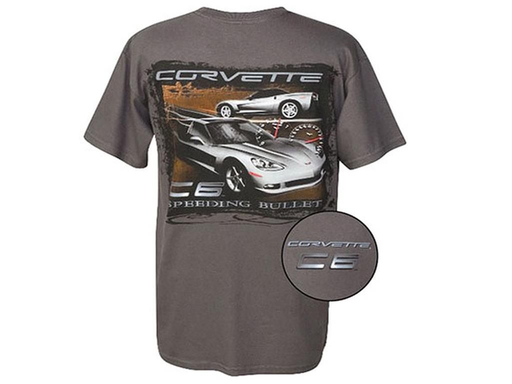 106706 c6 te hard rijdende kogel t-shirt *clearance* "discontinu"