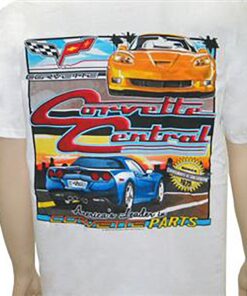 106708 T-Shirt C6 Corvette onderdelen Wit