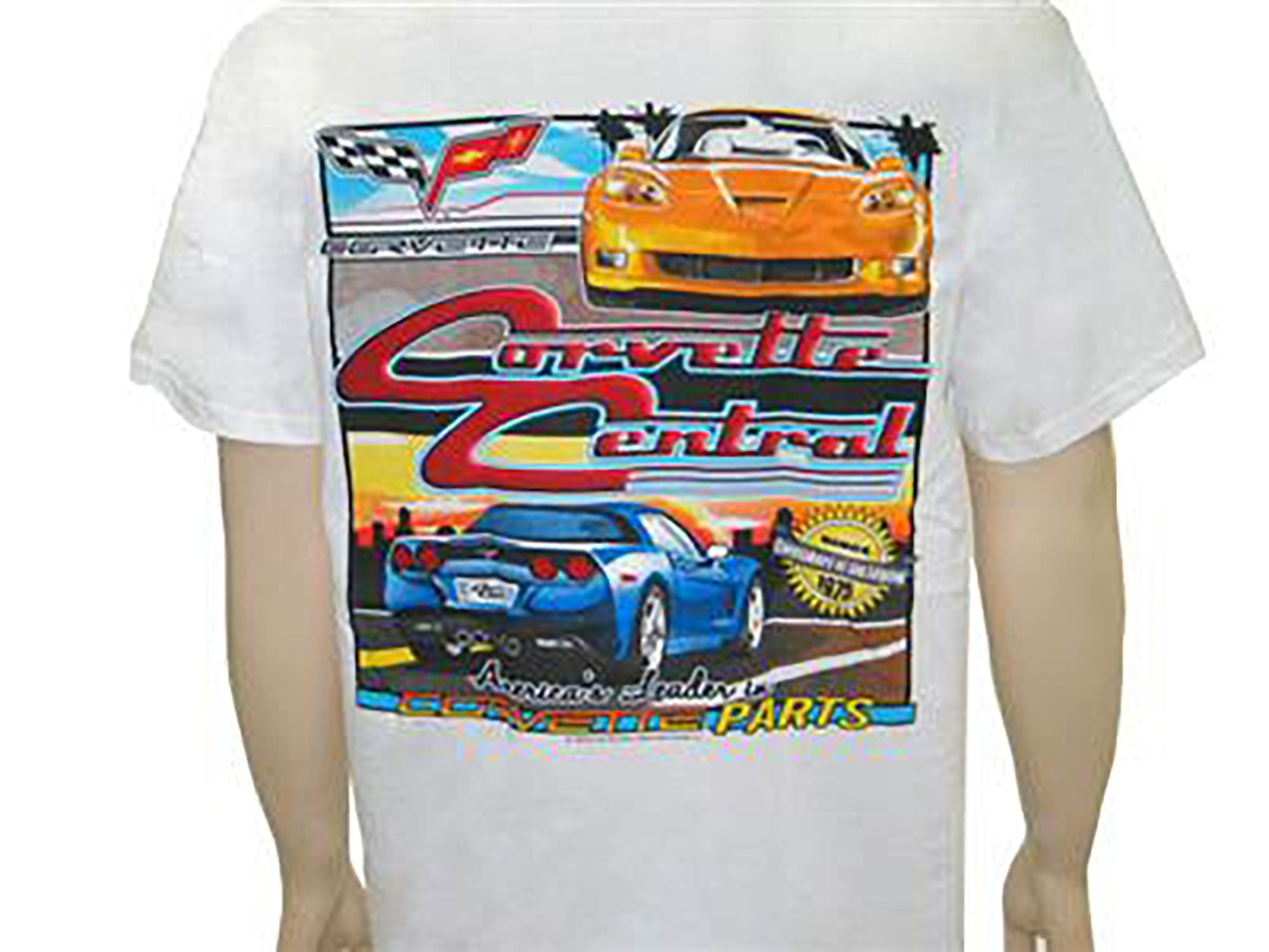 106708 T-Shirt C6 Corvette onderdelen Wit
