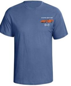 106786 05-13 T-shirt - blauw met je buiten-en interieur cabriolet kleuren (ND)