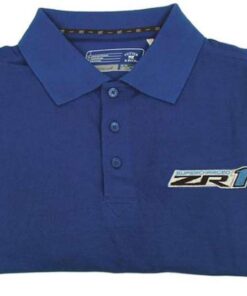 106798 blauw cutter en buck kampioenschap polo shirt met c6 zr1 embleem *clearance*