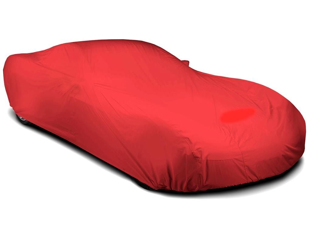 106881 2005-2013 Car Cover Red Stormproof met C6 Emblem behalve Z06 ZR1 of Grandsport
