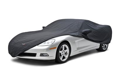 106913 2005-2013 Car Cover Stormproof Zwart met Z06 geborduurd Emblem