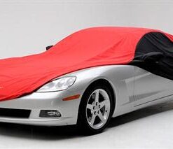 106959 2010-2013 Car Cover Stormproof Grand Sport Coupe Rood Zwart C6 Logo
