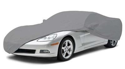 106963 10-13 Car Cover Triguard GrayGrandSport Coupe EMBFront RearC6 Logo"Uitgeschakeld"