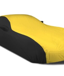 106984 10-13 Car Cover Stormproof Grand Sport Convertible Geel Zwart C6 Logo