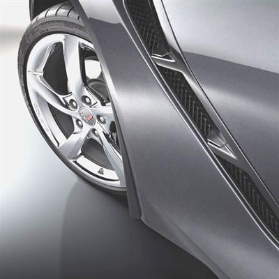 107029 14-19 Front Black Molded Splash Guards